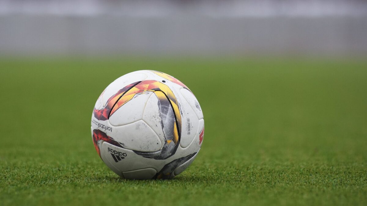 Match ball on the main pitch