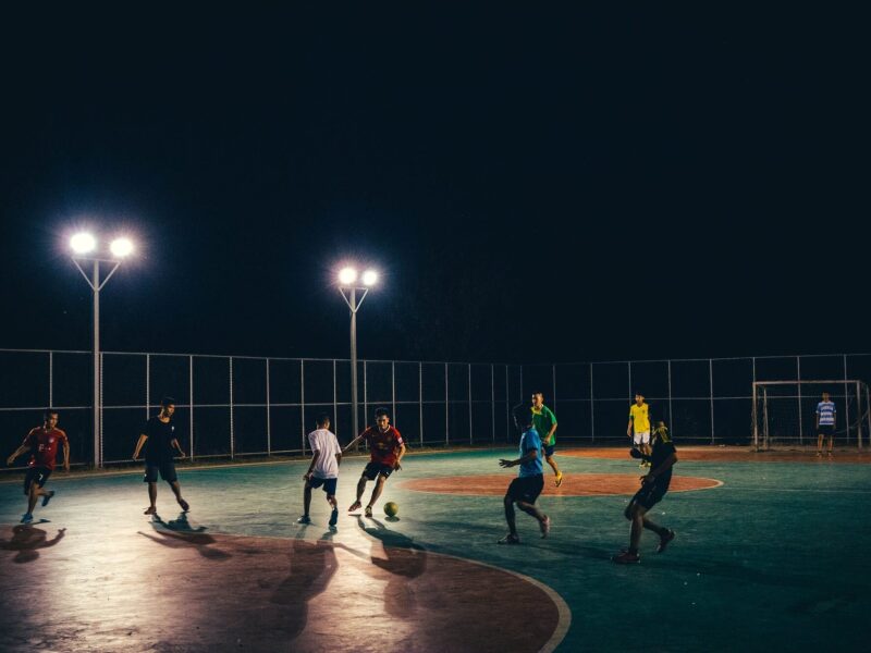 Five-a-side under the lights