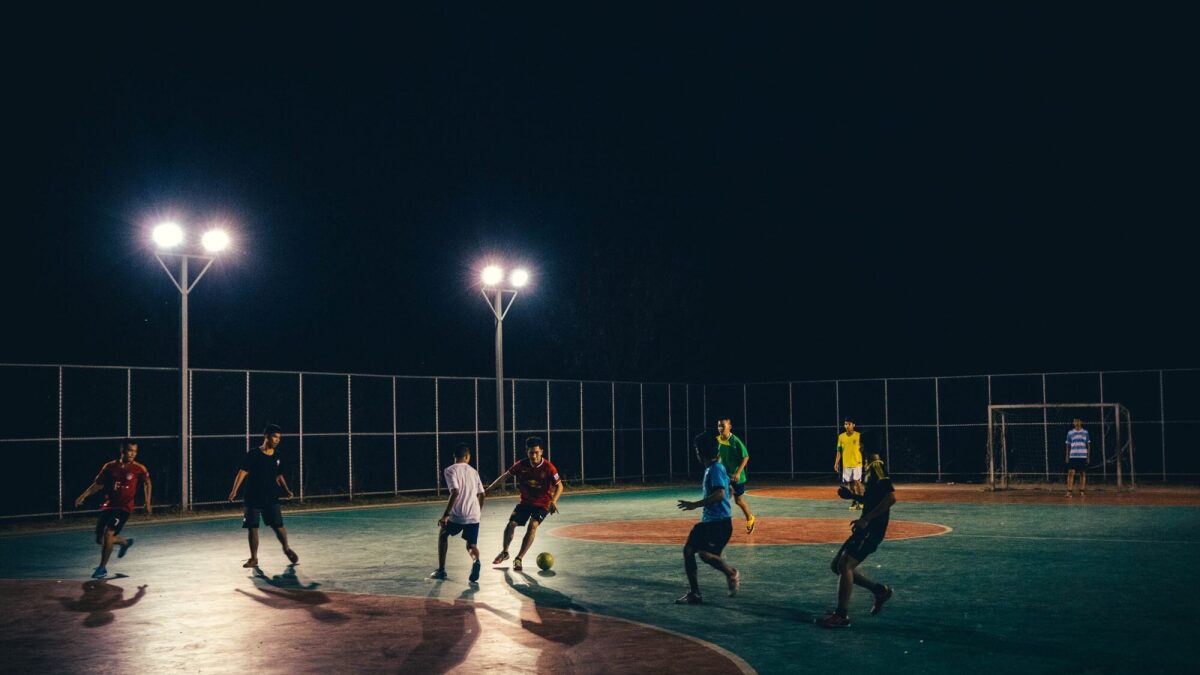 Five-a-side under the lights