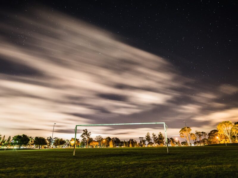Looking back towards the clubhouse